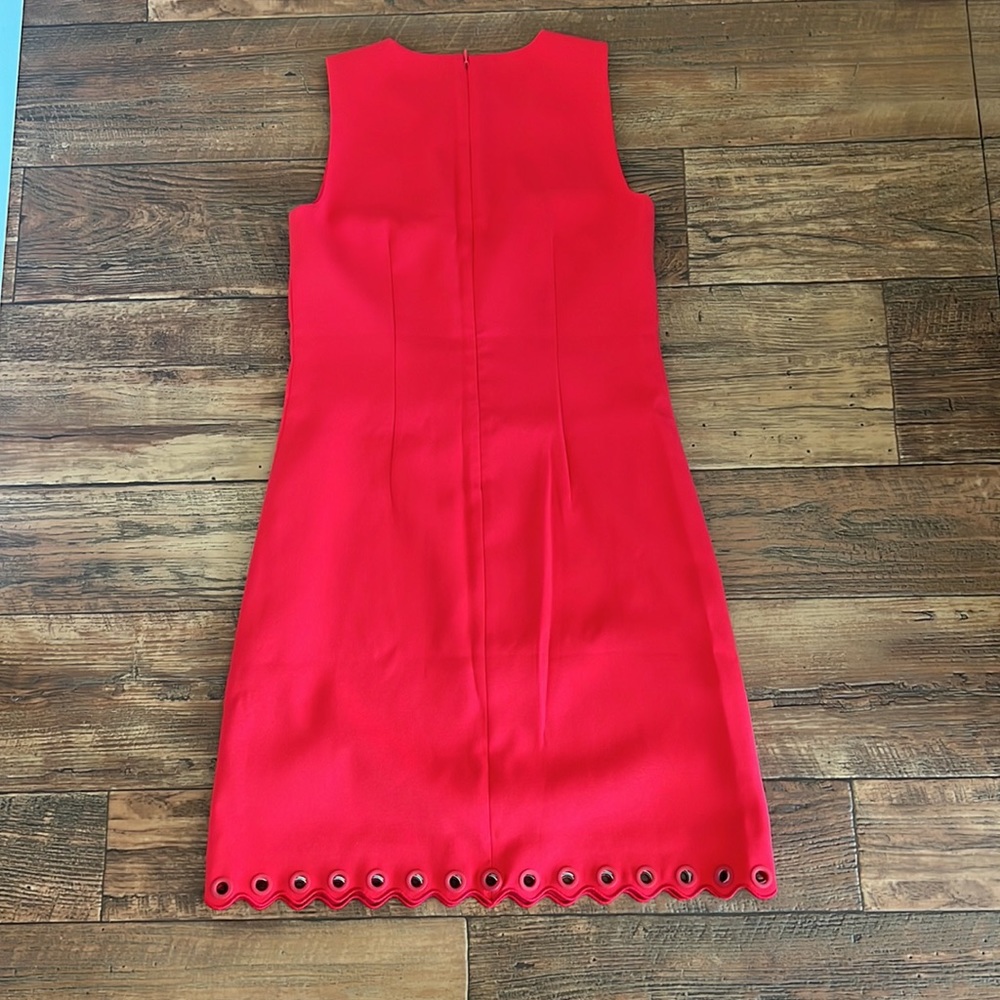 Red J. Crew Sleeveless Knee Length Dress, size 00 - Picture 7 of 9